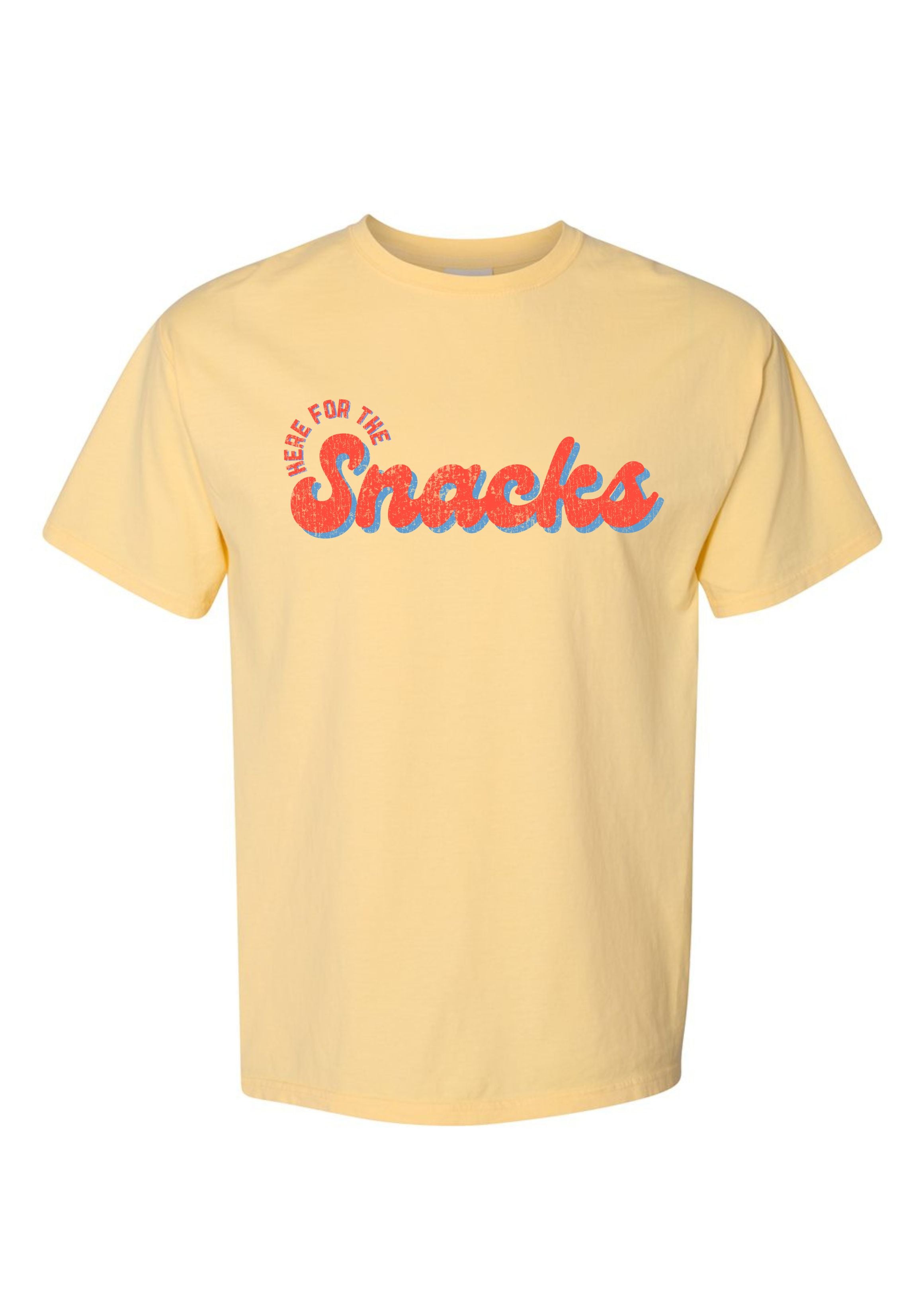 Here For The Snacks Baseball | Adult Tee-Womens - Tops - Tees-Sister Shirts-Sister Shirts, Cute & Custom Tees for Mama & Littles in Trussville, Alabama.