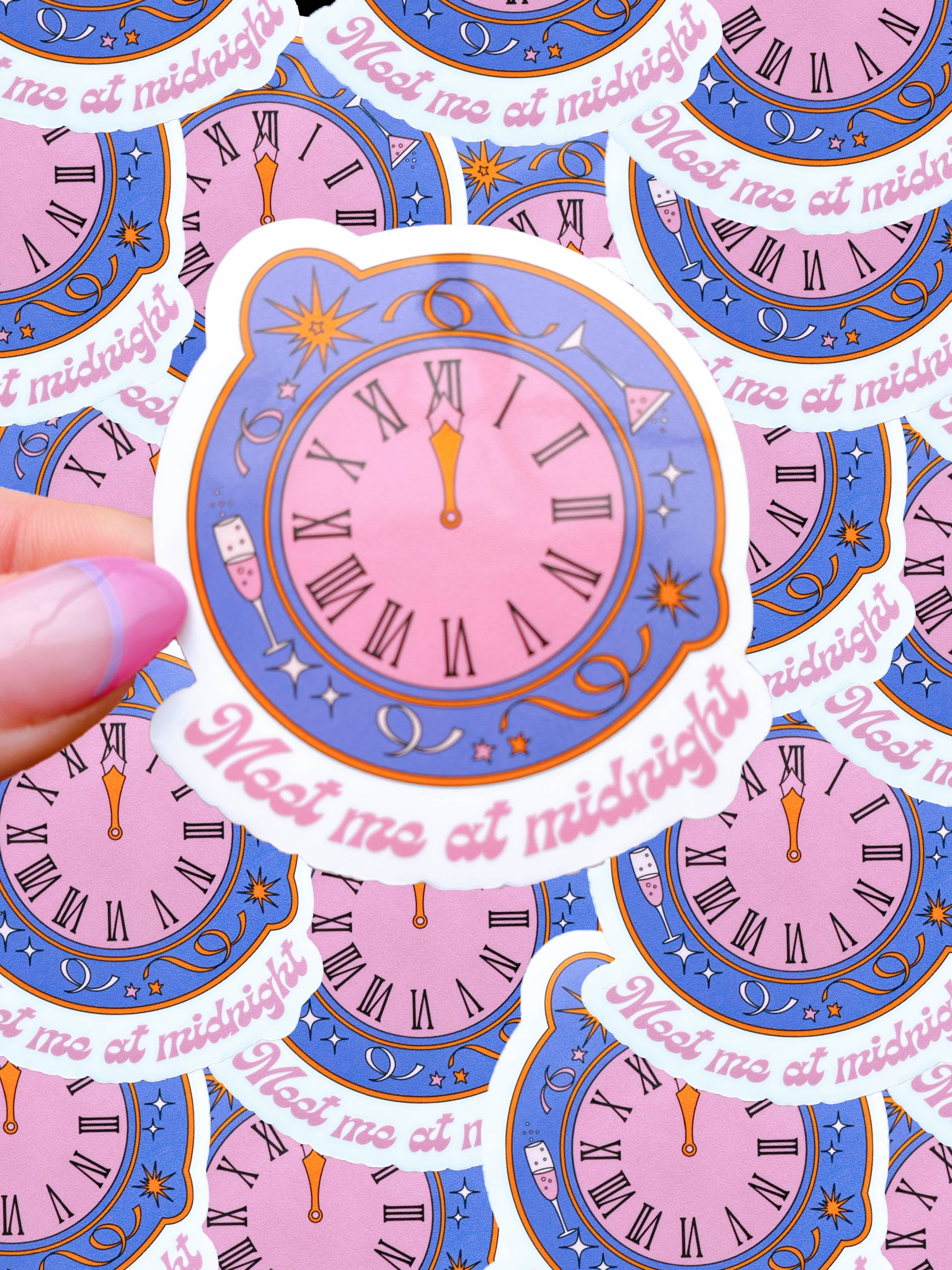 Taylor Swift Inspired Waterproof Sticker | Meet Me at Midnight-Home - Stationery - Stickers-Typo Lettering Co-Sister Shirts, Cute & Custom Tees for Mama & Littles in Trussville, Alabama.