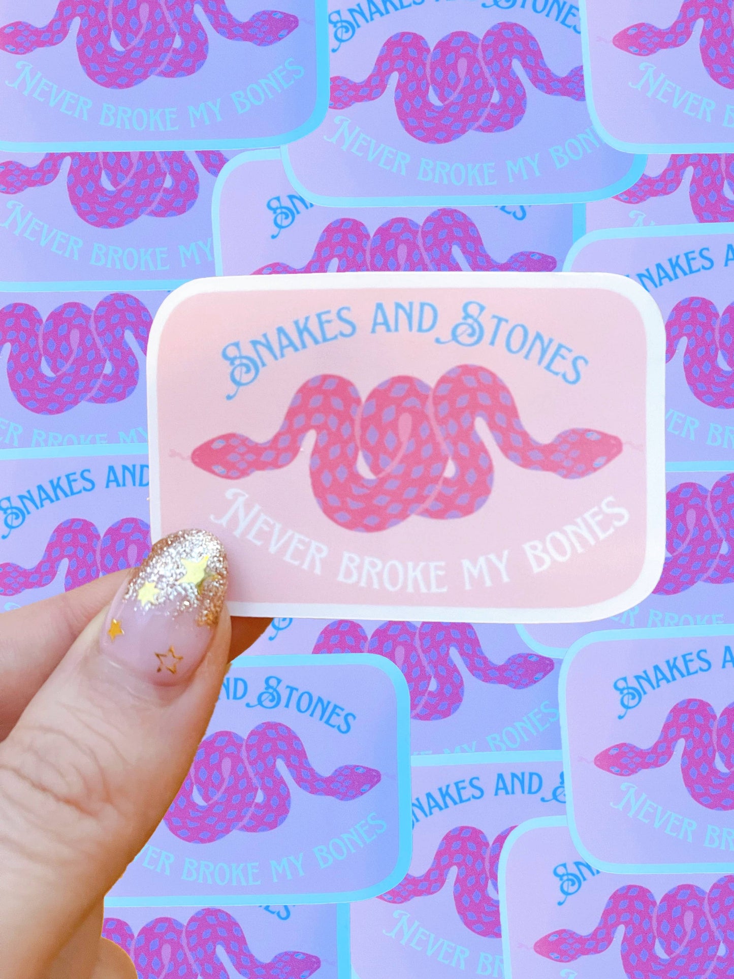 Taylor Swift Inspired Waterproof Sticker | Snakes & Stones-Typo Lettering Co-Sister Shirts, Cute & Custom Tees for Mama & Littles in Trussville, Alabama.