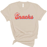 Here For The Snacks Baseball | Adult Tee-Womens - Tops - Tees-Sister Shirts-Sister Shirts, Cute & Custom Tees for Mama & Littles in Trussville, Alabama.