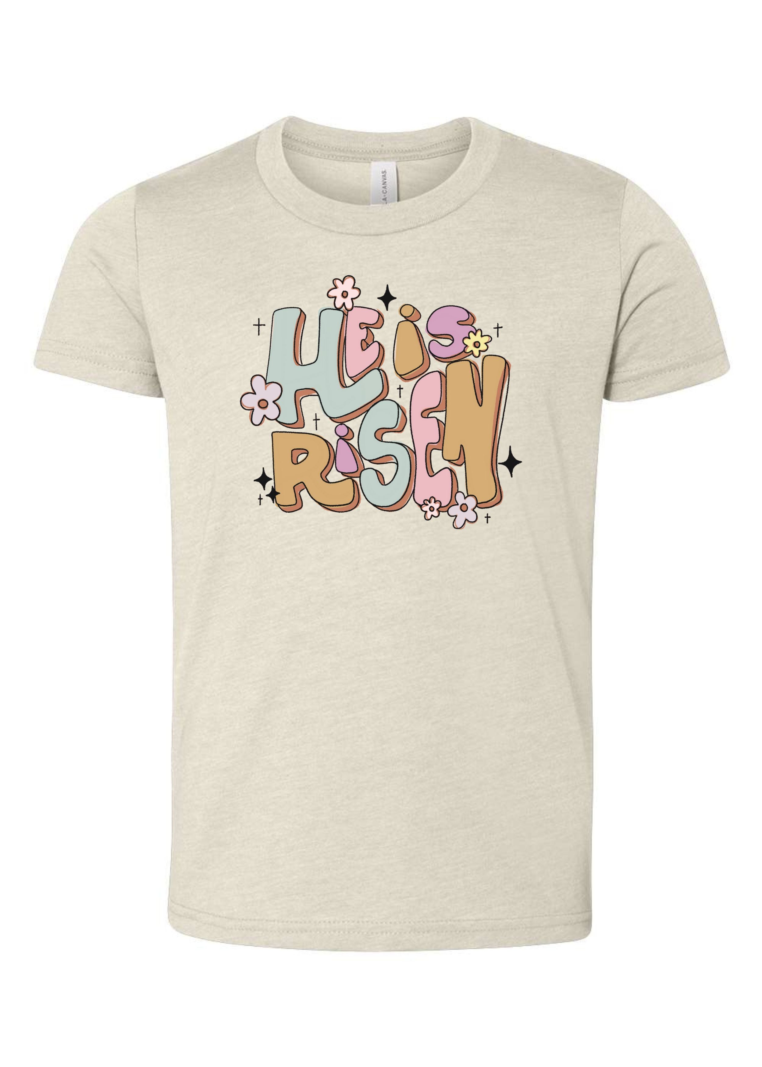 He Is Risen Groovy | Kids Tee-Kids Tees-Sister Shirts-Sister Shirts, Cute & Custom Tees for Mama & Littles in Trussville, Alabama.