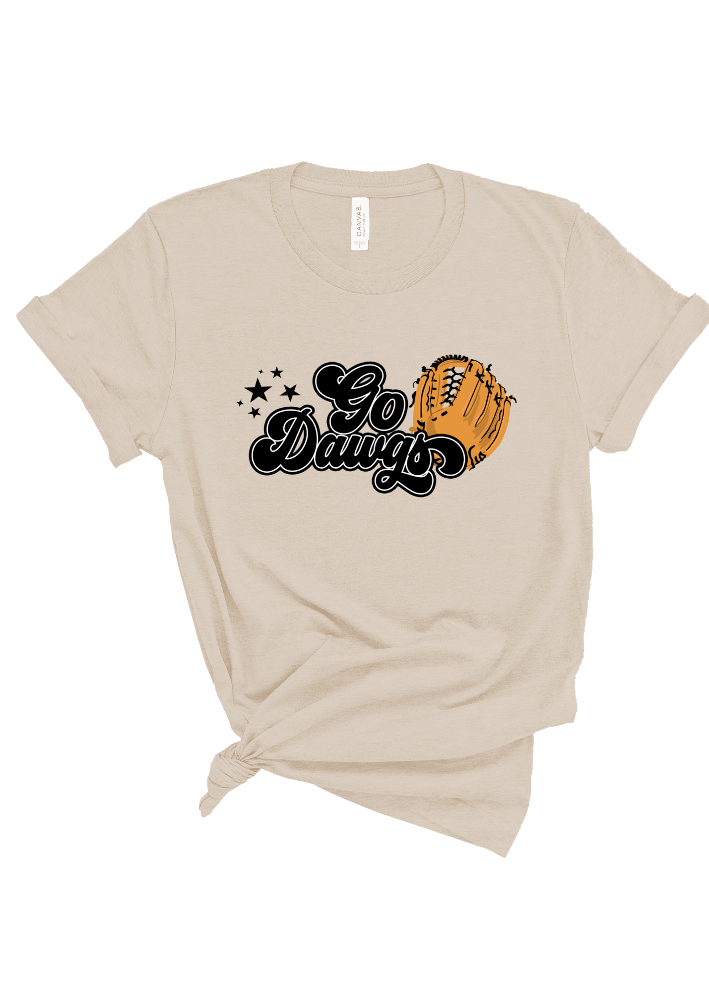 Go Dawgs Groovy Glove | Tee | Adult-Sister Shirts-Sister Shirts, Cute & Custom Tees for Mama & Littles in Trussville, Alabama.
