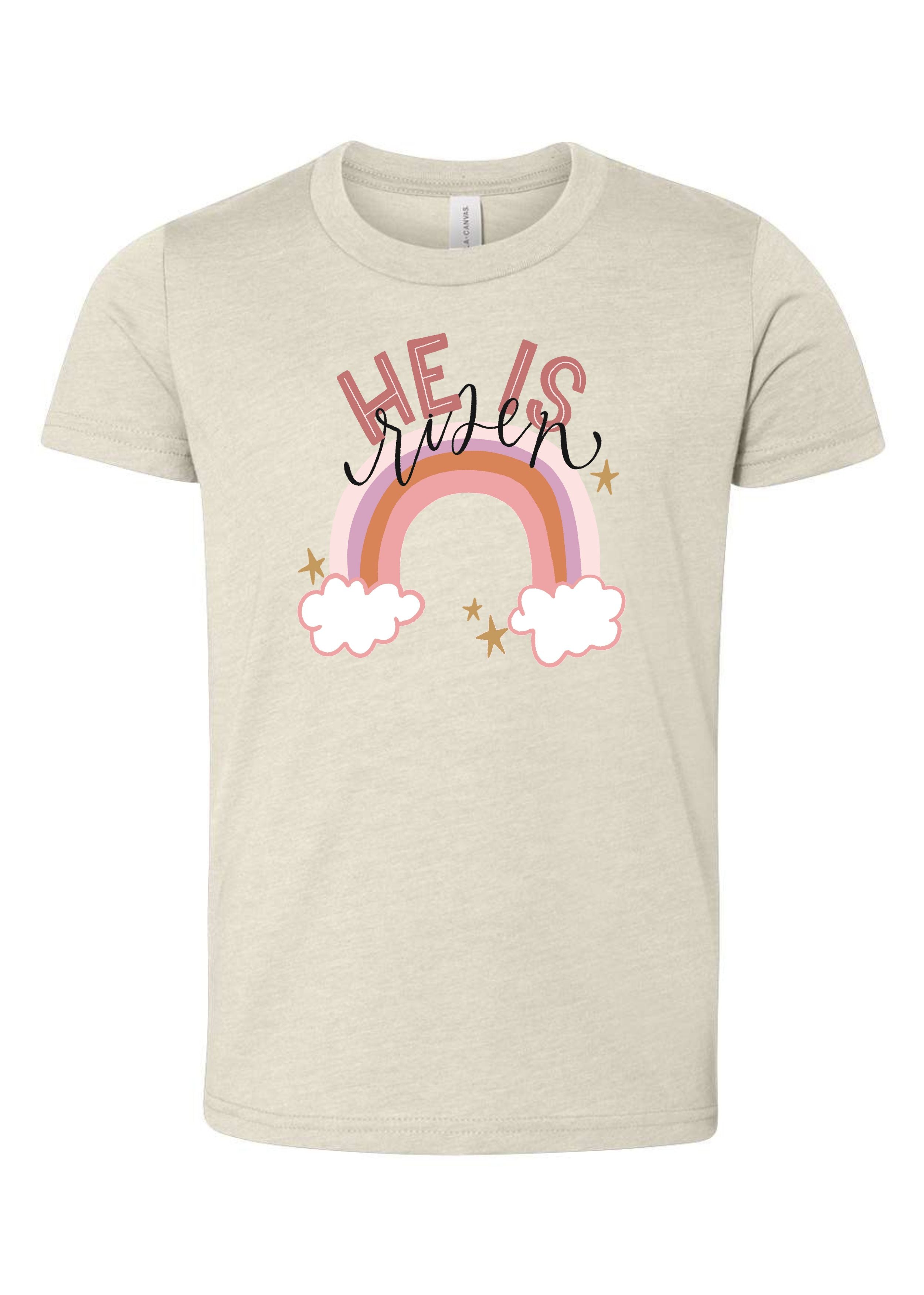 He Is Risen Rainbow | Kids Tee-Kids Tees-Sister Shirts-Sister Shirts, Cute & Custom Tees for Mama & Littles in Trussville, Alabama.