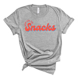 Here For The Snacks Baseball | Adult Tee-Womens - Tops - Tees-Sister Shirts-Sister Shirts, Cute & Custom Tees for Mama & Littles in Trussville, Alabama.