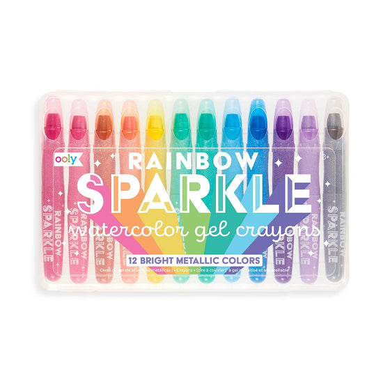 Rainbow Sparkle Metallic Gel Crayons-Drawing + Painting-OOLY-Sister Shirts, Cute & Custom Tees for Mama & Littles in Trussville, Alabama.