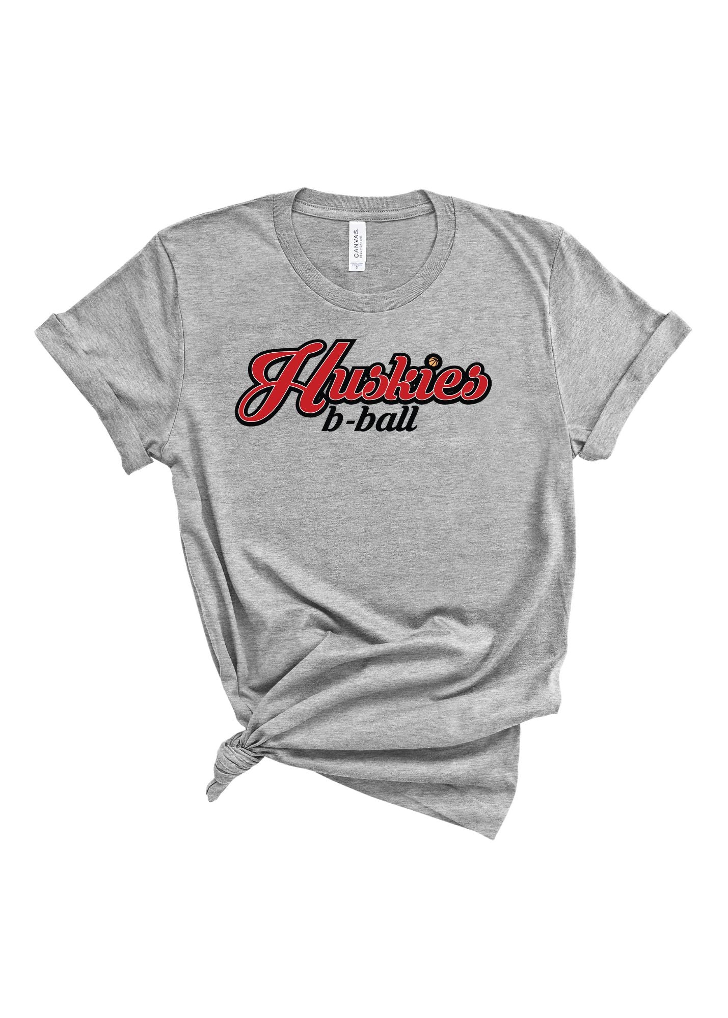 Huskies B-Ball | Adult Tee-Adult Tee-Sister Shirts-Sister Shirts, Cute & Custom Tees for Mama & Littles in Trussville, Alabama.