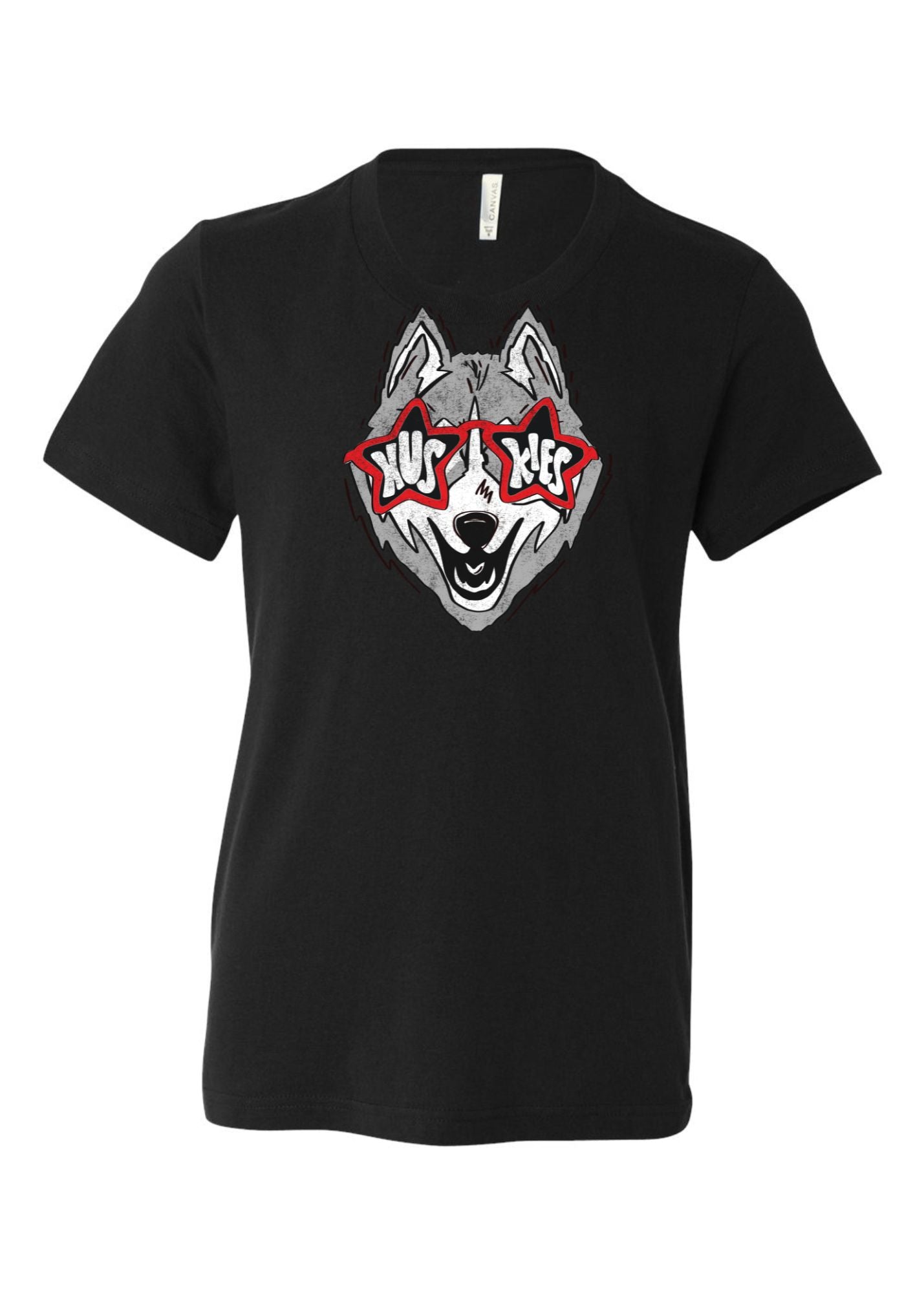 Huskies Glasses | Kids Tee-Youth - Tops - Tees-Sister Shirts-Sister Shirts, Cute & Custom Tees for Mama & Littles in Trussville, Alabama.