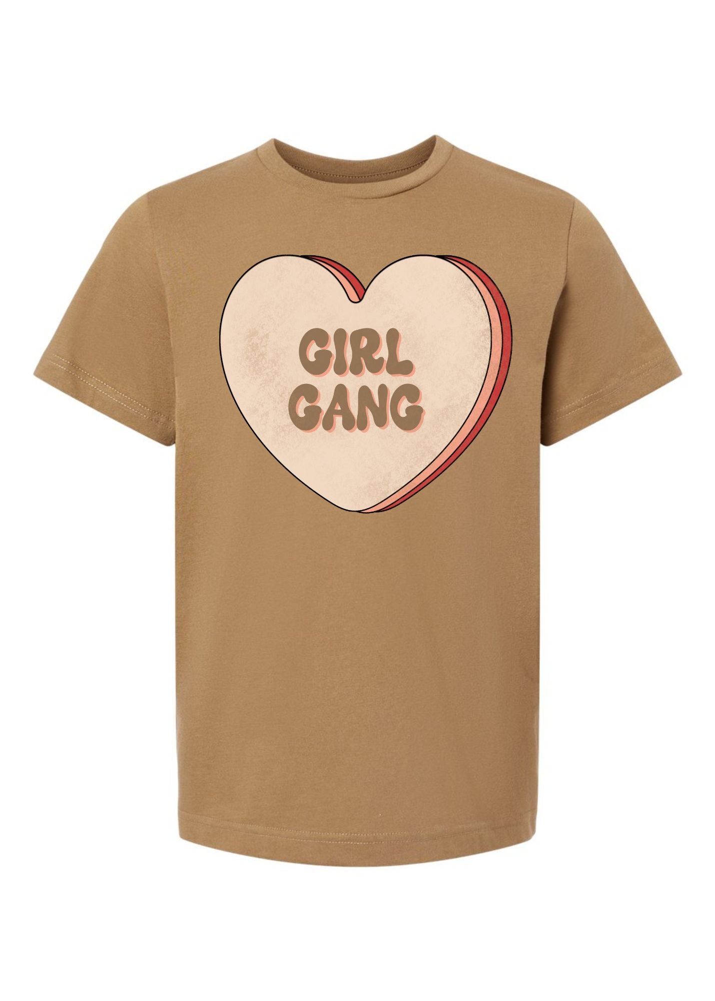 Load image into Gallery viewer, Girl Gang Multi Heart | Kids Tee-Kids Tees-Sister Shirts-Sister Shirts, Cute &amp;amp; Custom Tees for Mama &amp;amp; Littles in Trussville, Alabama.
