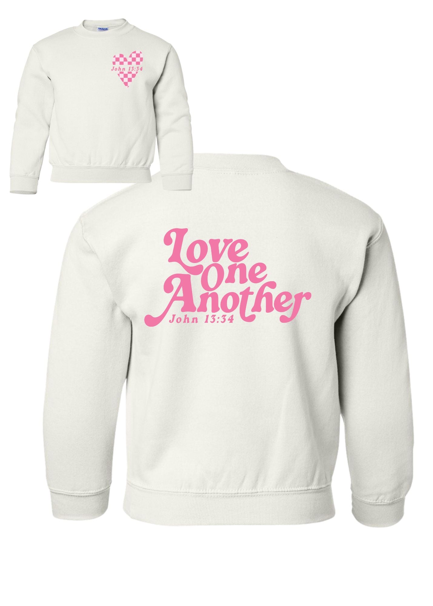 Love One Another | Pullover | Kids-Sister Shirts-Sister Shirts, Cute & Custom Tees for Mama & Littles in Trussville, Alabama.