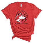 Husky Hoops | Adult Tee-Womens - Tops - Tees-Sister Shirts-Sister Shirts, Cute & Custom Tees for Mama & Littles in Trussville, Alabama.
