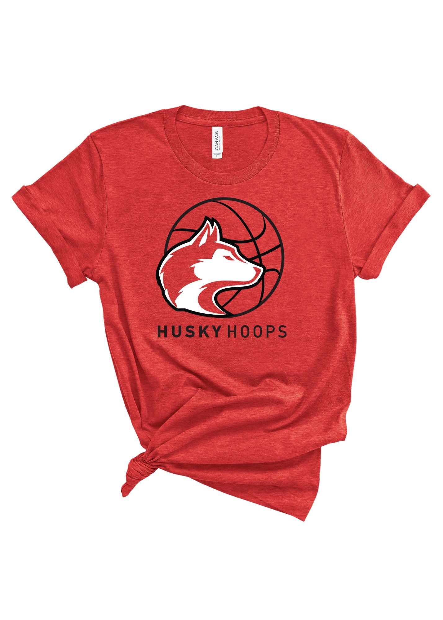Husky Hoops | Adult Tee-Womens - Tops - Tees-Sister Shirts-Sister Shirts, Cute & Custom Tees for Mama & Littles in Trussville, Alabama.
