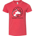 Husky Hoops | Kids Tee-Youth - Tops - Tees-Sister Shirts-Sister Shirts, Cute & Custom Tees for Mama & Littles in Trussville, Alabama.