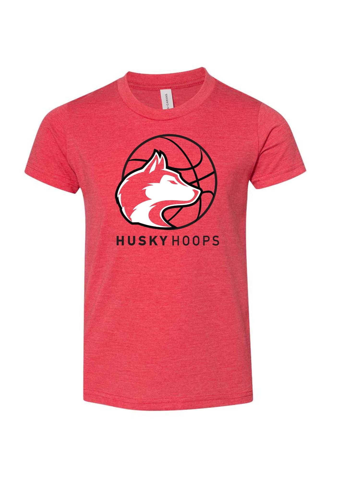 Husky Hoops | Kids Tee-Youth - Tops - Tees-Sister Shirts-Sister Shirts, Cute & Custom Tees for Mama & Littles in Trussville, Alabama.
