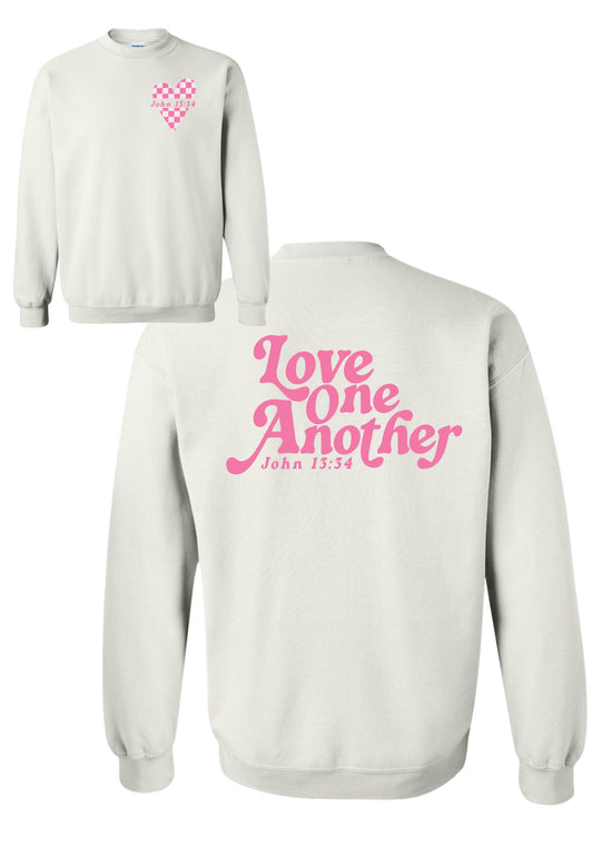 Love One Another | Adult Crewneck-Adult Crewneck-Sister Shirts-Sister Shirts, Cute & Custom Tees for Mama & Littles in Trussville, Alabama.