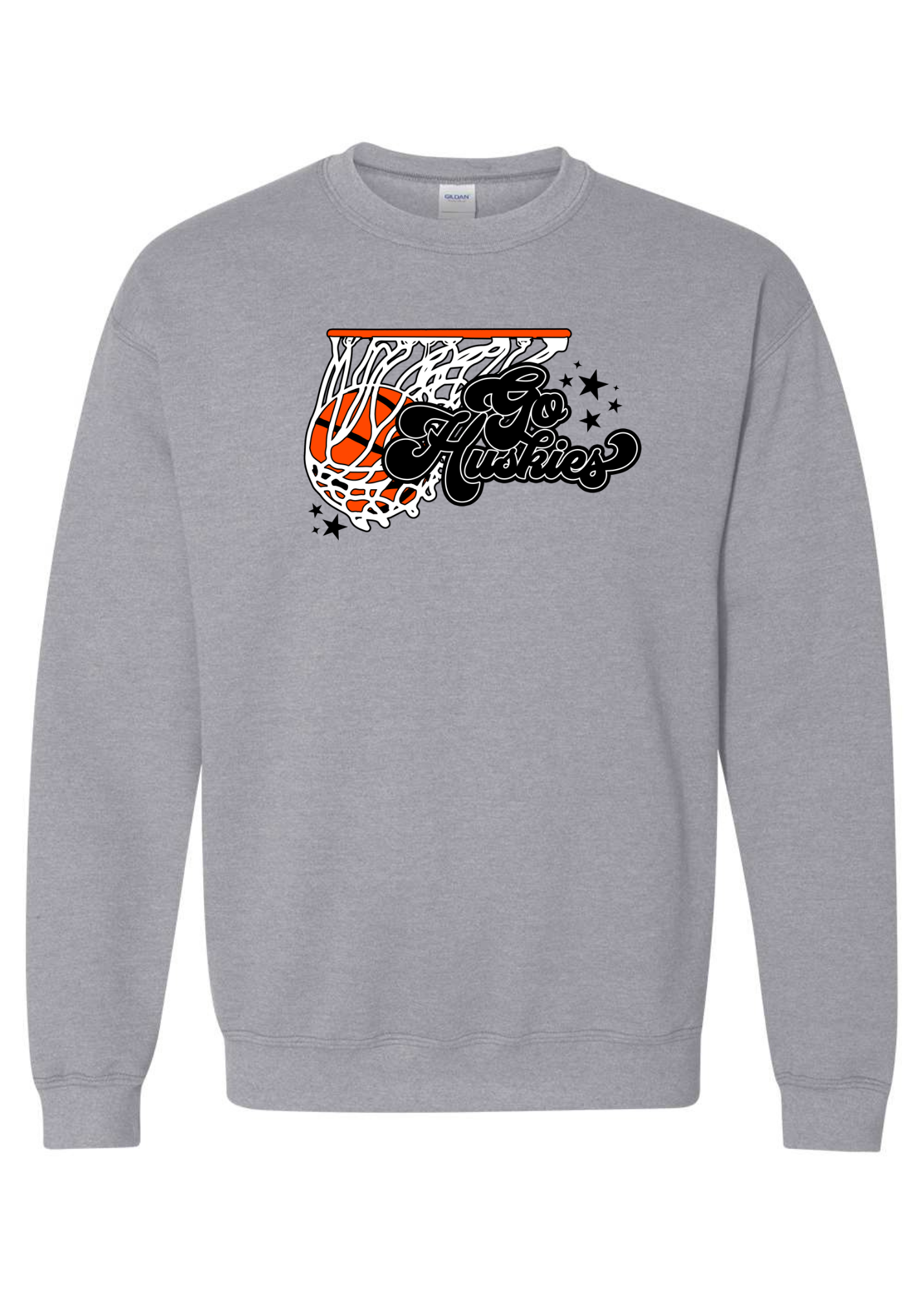 Customizable Basketball Net | Adult Crewneck-Women - Tops - Crewnecks-Sister Shirts-Sister Shirts, Cute & Custom Tees for Mama & Littles in Trussville, Alabama.