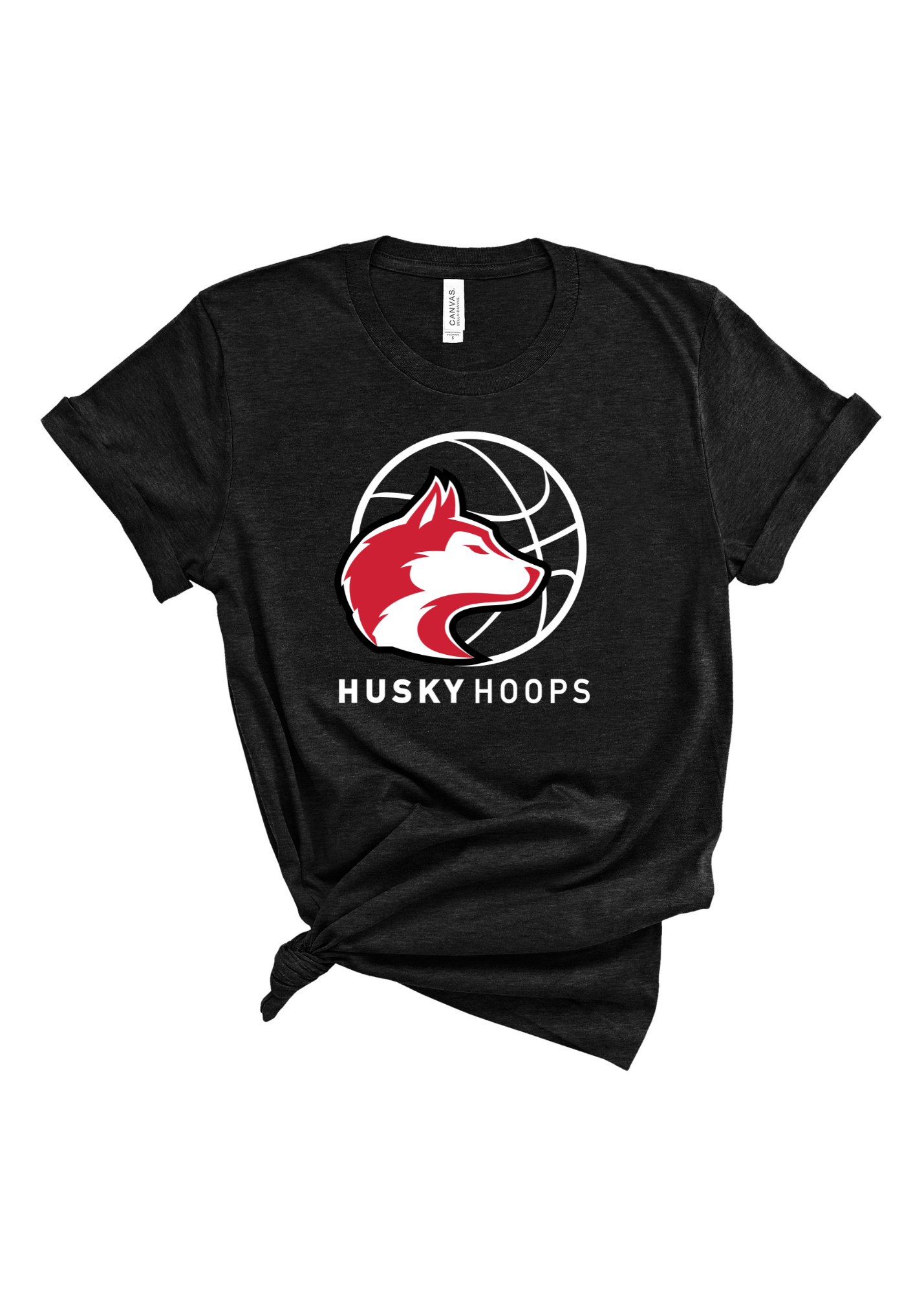 Husky Hoops | Adult Tee-Womens - Tops - Tees-Sister Shirts-Sister Shirts, Cute & Custom Tees for Mama & Littles in Trussville, Alabama.