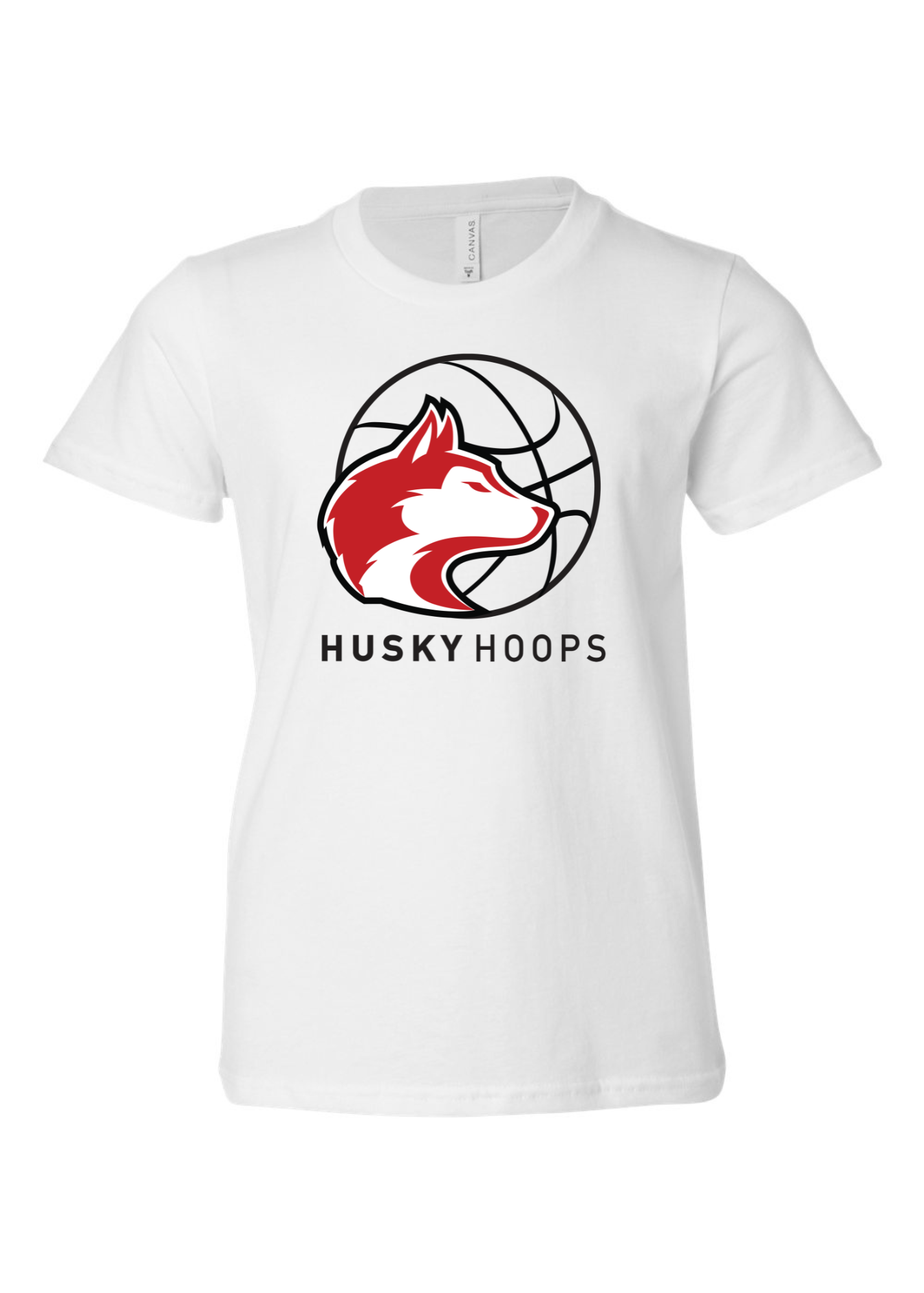 Husky Hoops | Kids Tee-Youth - Tops - Tees-Sister Shirts-Sister Shirts, Cute & Custom Tees for Mama & Littles in Trussville, Alabama.