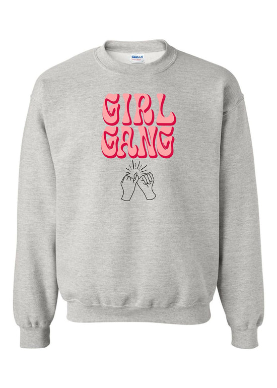 Girl Gang Pinky Swear | Kids Crewneck-Kids Crewneck-Sister Shirts-Sister Shirts, Cute & Custom Tees for Mama & Littles in Trussville, Alabama.