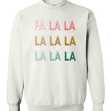 FA LA LA | Adult Crewneck-Adult Crewneck-Sister Shirts-Sister Shirts, Cute & Custom Tees for Mama & Littles in Trussville, Alabama.