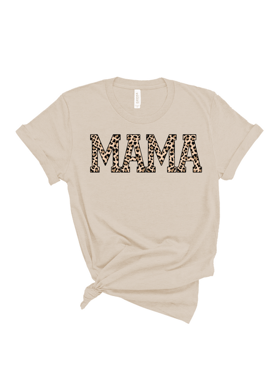 Load image into Gallery viewer, Mama Leopard | Tee | Adult-Adult Tee-Sister Shirts-Sister Shirts, Cute &amp;amp; Custom Tees for Mama &amp;amp; Littles in Trussville, Alabama.
