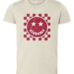 Alabama Happy Checkered | Kids Tee-Youth - Tops - Tees-Sister Shirts-Sister Shirts, Cute & Custom Tees for Mama & Littles in Trussville, Alabama.