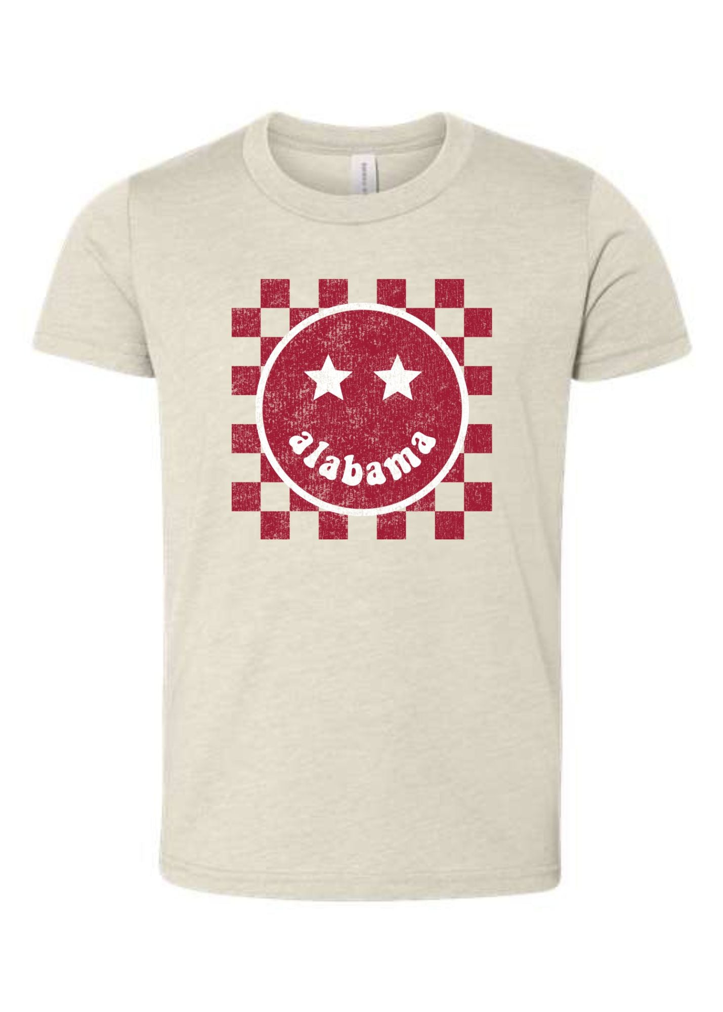 Alabama Happy Checkered | Tee | Kids-Sister Shirts-Sister Shirts, Cute & Custom Tees for Mama & Littles in Trussville, Alabama.