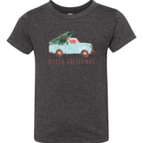 Watercolor Christmas Truck | Kids Tee-Kids Tees-Sister Shirts-Sister Shirts, Cute & Custom Tees for Mama & Littles in Trussville, Alabama.
