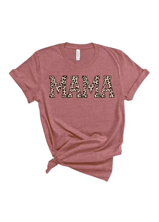 Mama Leopard | Tee | Adult-Adult Tee-Sister Shirts-Sister Shirts, Cute & Custom Tees for Mama & Littles in Trussville, Alabama.