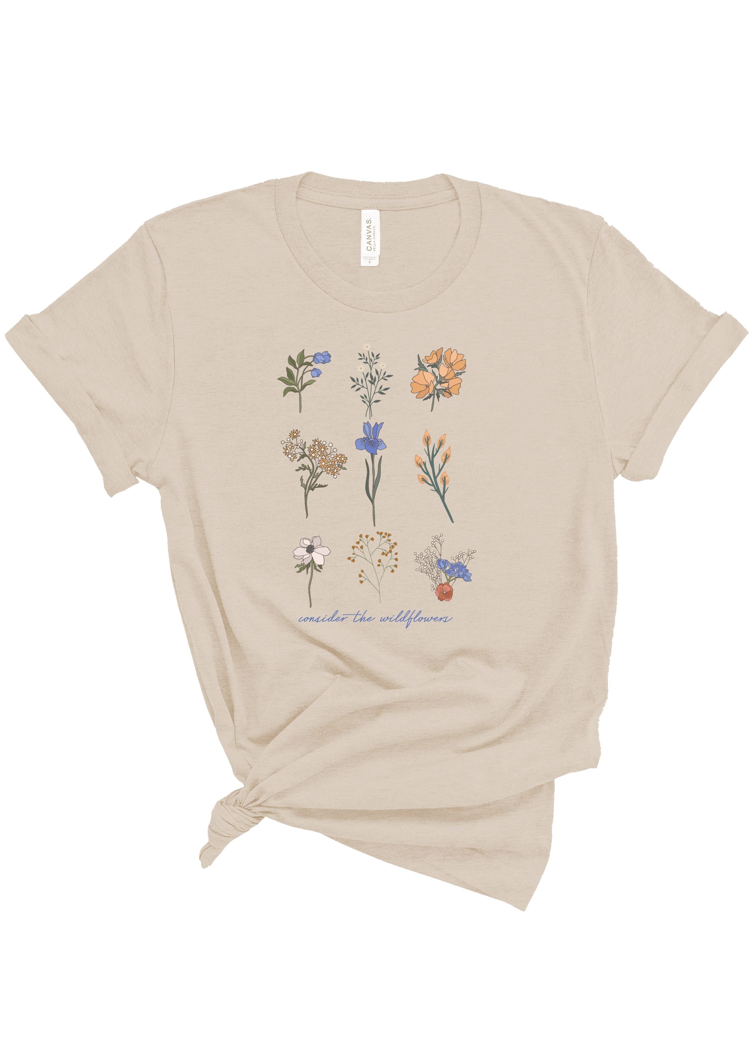 Consider The Wildflowers | Adult Tee-Womens - Tops - Tees-Sister Shirts-Sister Shirts, Cute & Custom Tees for Mama & Littles in Trussville, Alabama.