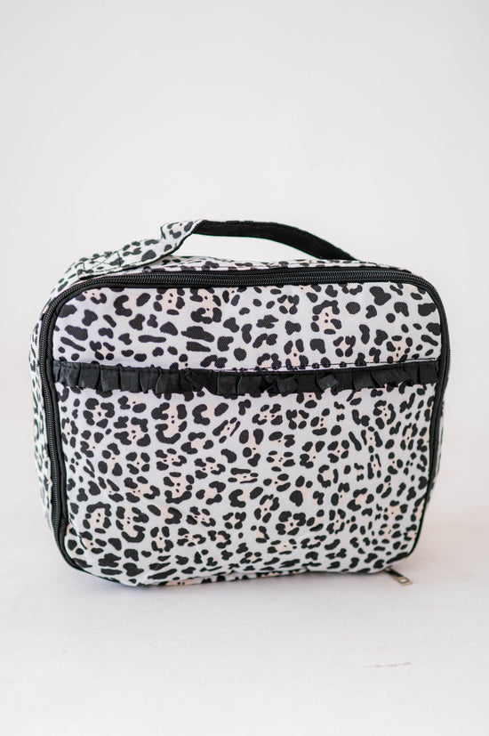 Load image into Gallery viewer, Leopard Ruffle Lunchbox-Sister Shirts-Sister Shirts, Cute &amp;amp; Custom Tees for Mama &amp;amp; Littles in Trussville, Alabama.
