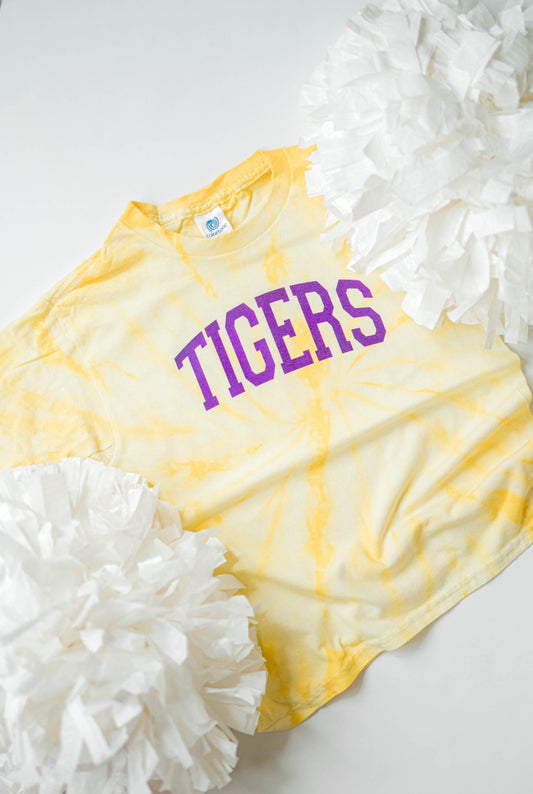 Springville Tigers Foil | Kids Tie Dye Tee-Kids Tees-Sister Shirts-Sister Shirts, Cute & Custom Tees for Mama & Littles in Trussville, Alabama.