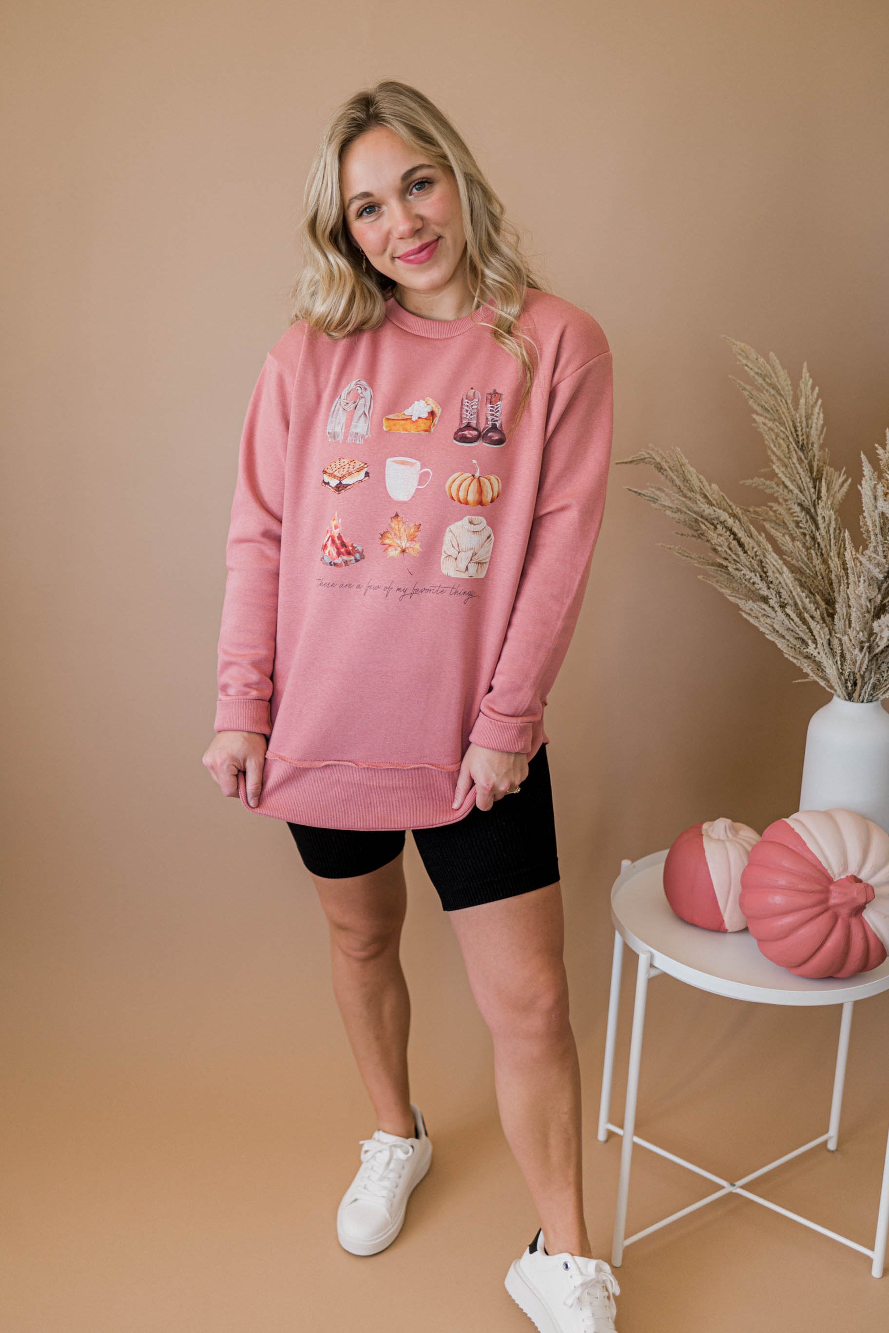 Fall Favorite Things | Adult Crewneck-Adult Crewneck-Sister Shirts-Sister Shirts, Cute & Custom Tees for Mama & Littles in Trussville, Alabama.