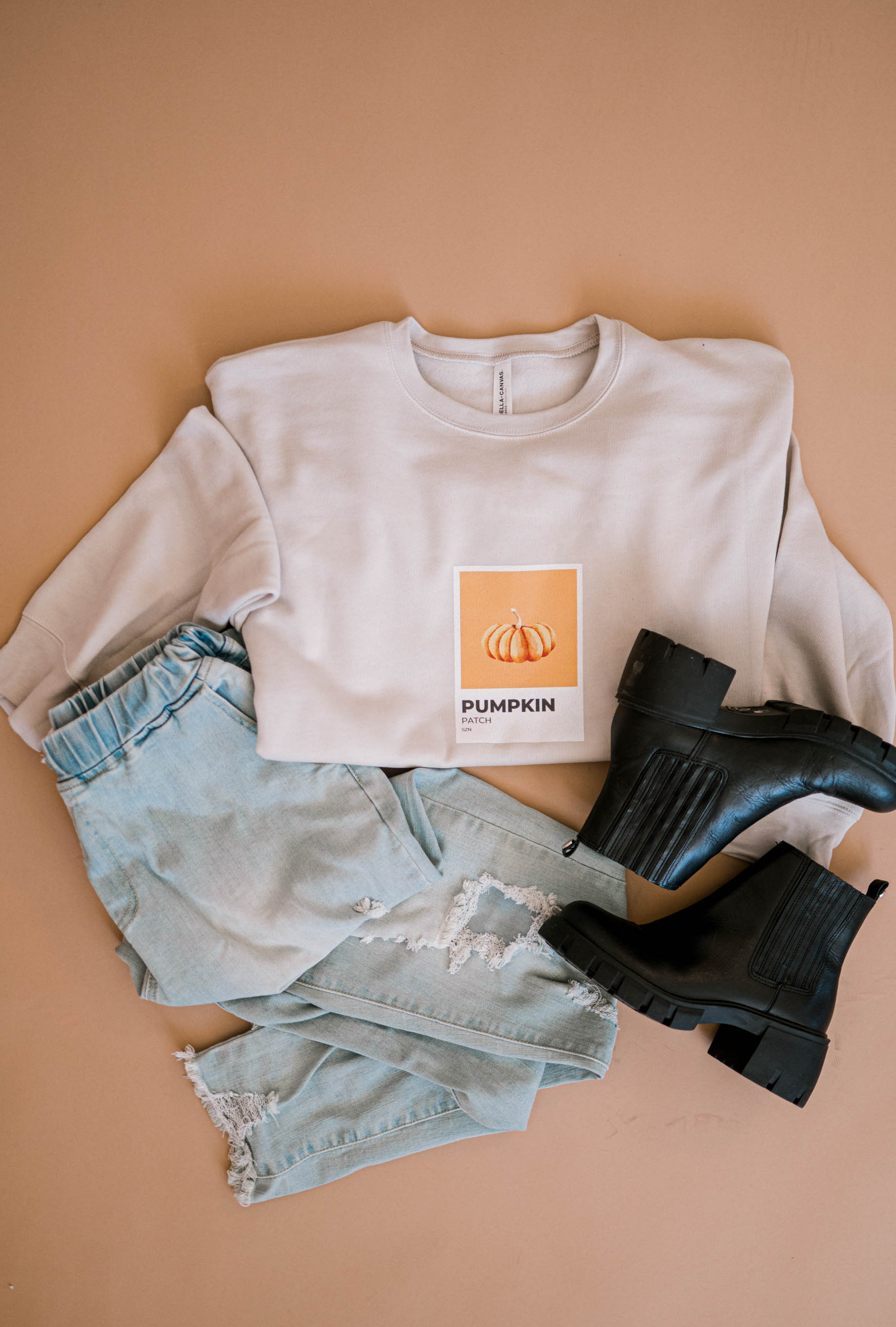 Pantone Pumpkin Patch Szn | Adult Crewneck-Adult Crewneck-Sister Shirts-Sister Shirts, Cute & Custom Tees for Mama & Littles in Trussville, Alabama.