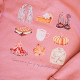 Fall Favorite Things | Adult Crewneck-Adult Crewneck-Sister Shirts-Sister Shirts, Cute & Custom Tees for Mama & Littles in Trussville, Alabama.