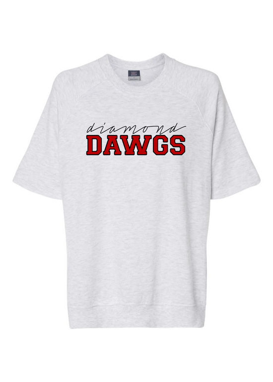 Load image into Gallery viewer, Diamond Dawgs Varsity | French Terry Crewneck-Sister Shirts-Sister Shirts, Cute &amp;amp; Custom Tees for Mama &amp;amp; Littles in Trussville, Alabama.
