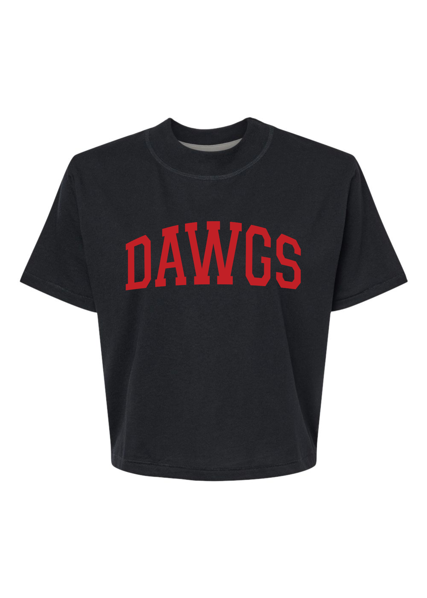 Load image into Gallery viewer, Dawgs Foil | Mom Crop Tee-Sister Shirts-Sister Shirts, Cute &amp;amp; Custom Tees for Mama &amp;amp; Littles in Trussville, Alabama.
