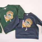 Thanksgiving Turkey | Kids Crewneck-Youth - Tops - Sweatshirts-Sister Shirts-Sister Shirts, Cute & Custom Tees for Mama & Littles in Trussville, Alabama.