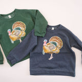 Thanksgiving Turkey | Kids Crewneck-Youth - Tops - Sweatshirts-Sister Shirts-Sister Shirts, Cute & Custom Tees for Mama & Littles in Trussville, Alabama.
