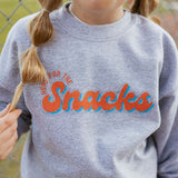 Here For The Snacks Baseball | Kids Tee-Youth - Tops - Tees-Sister Shirts-Sister Shirts, Cute & Custom Tees for Mama & Littles in Trussville, Alabama.
