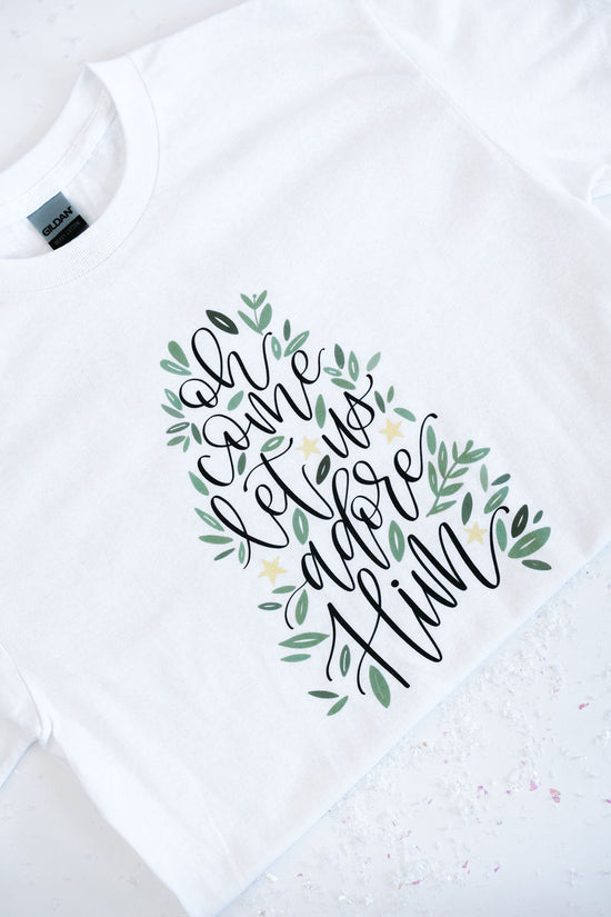 Oh Come Let Us Adore Him | Adult Tee-Adult Tee-Sister Shirts-Sister Shirts, Cute & Custom Tees for Mama & Littles in Trussville, Alabama.