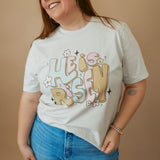 He Is Risen Groovy | Adult Tee-Womens - Tops - Tees-Sister Shirts-Sister Shirts, Cute & Custom Tees for Mama & Littles in Trussville, Alabama.
