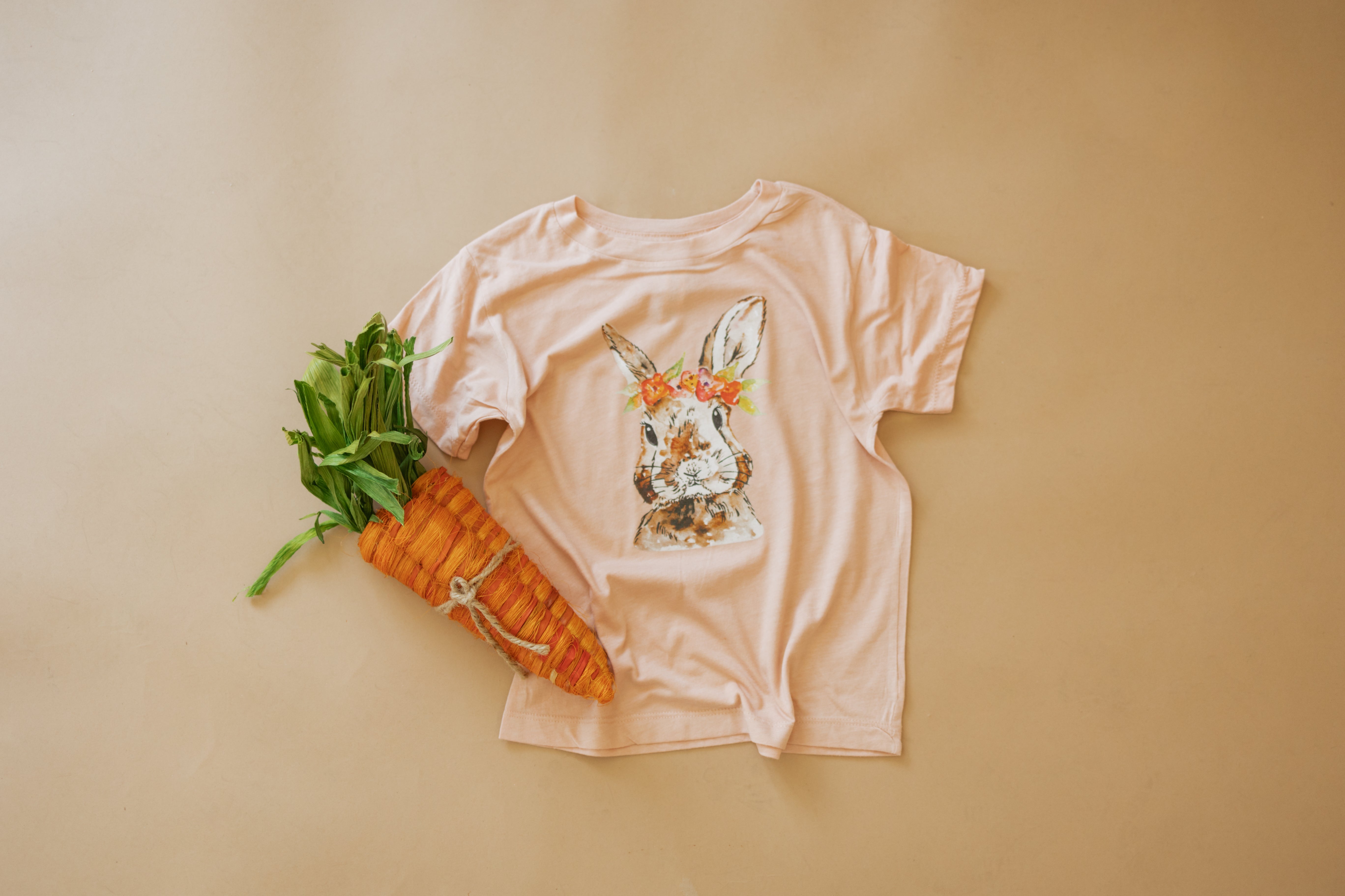 Watercolor Floral Bunny | Kids Tee-Youth - Tops - Tees-Sister Shirts-Sister Shirts, Cute & Custom Tees for Mama & Littles in Trussville, Alabama.