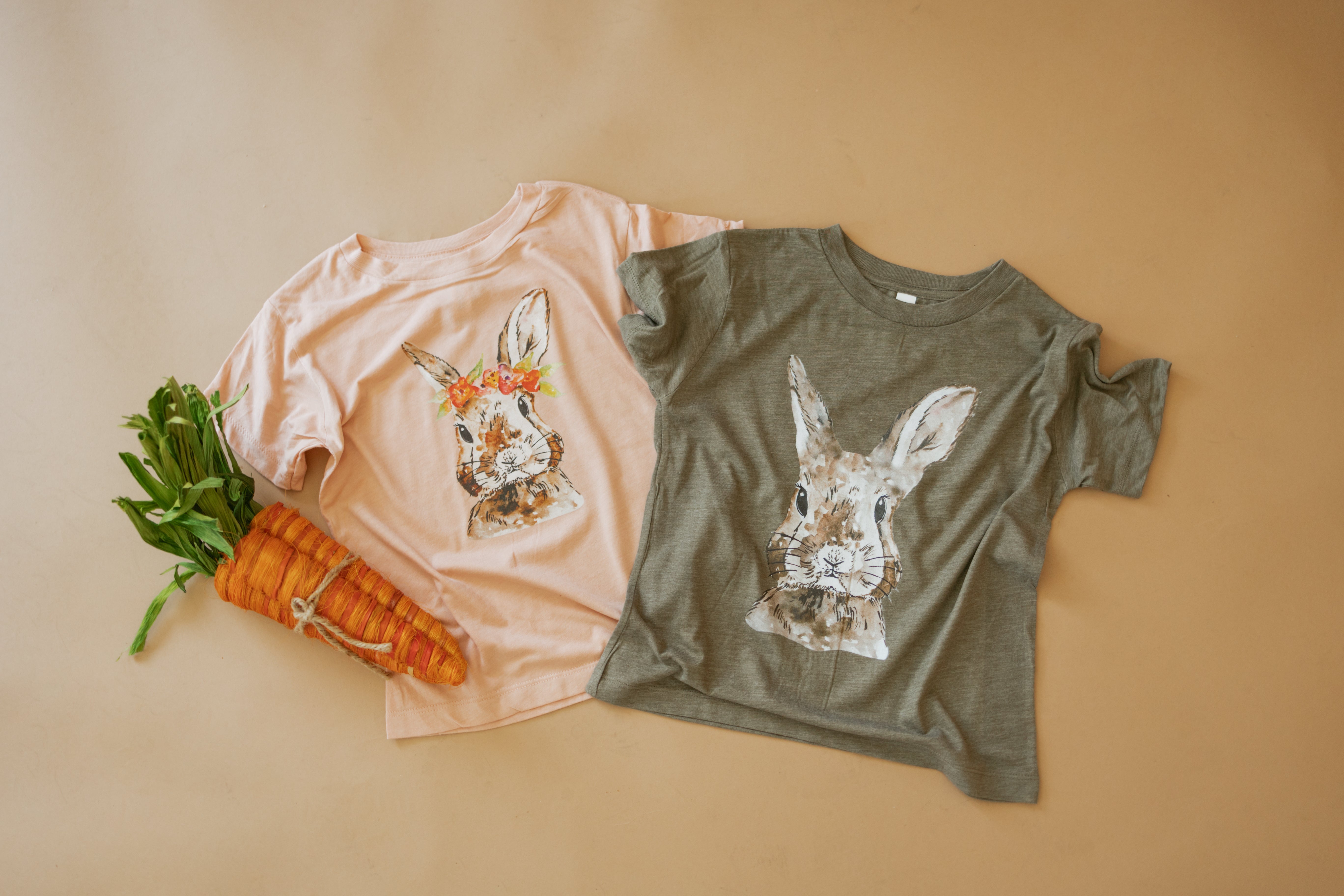 Watercolor Boy Bunny | Kids Tee-Youth - Tops - Tees-Sister Shirts-Sister Shirts, Cute & Custom Tees for Mama & Littles in Trussville, Alabama.