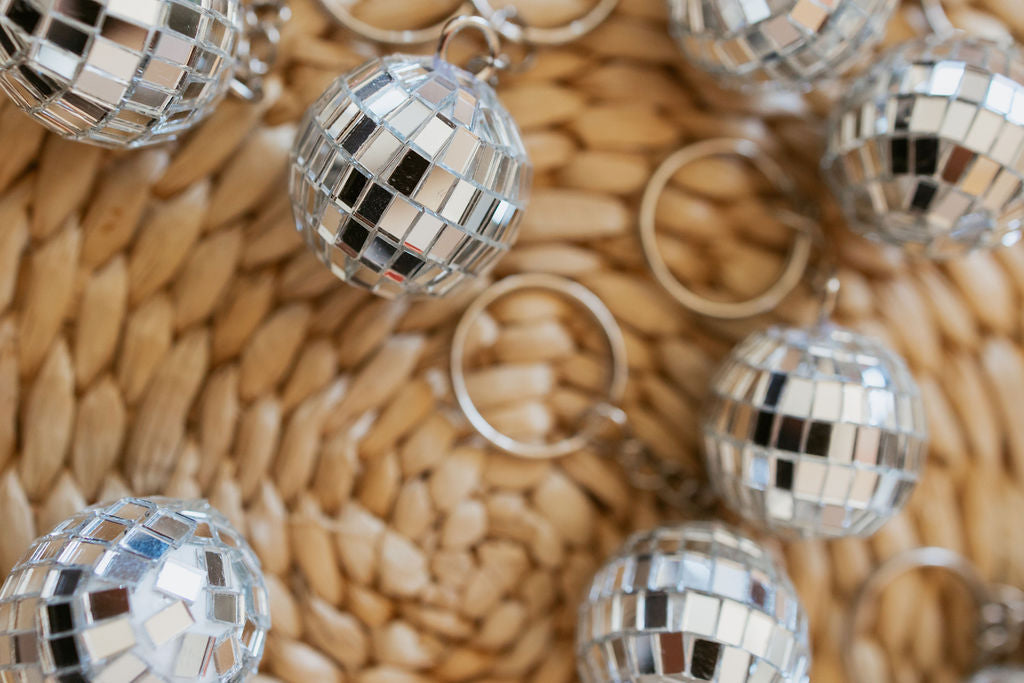 Disco Ball Keychain-women - bags - keychains-Sister Shirts-Sister Shirts, Cute & Custom Tees for Mama & Littles in Trussville, Alabama.