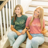 Thankful Gold Foil | Adult Tee-Womens - Tops - Tees-Sister Shirts-Sister Shirts, Cute & Custom Tees for Mama & Littles in Trussville, Alabama.