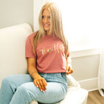 Thankful Gold Foil | Adult Tee-Womens - Tops - Tees-Sister Shirts-Sister Shirts, Cute & Custom Tees for Mama & Littles in Trussville, Alabama.