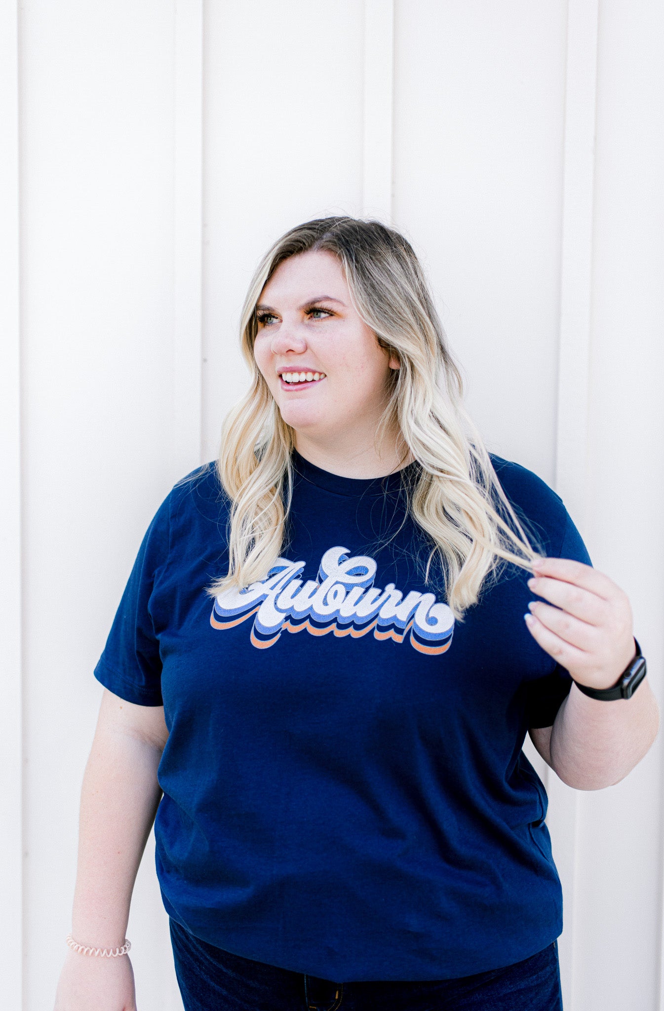 Groovy Auburn | Adult Tee-Womens - Tops - Tees-Sister Shirts-Sister Shirts, Cute & Custom Tees for Mama & Littles in Trussville, Alabama.