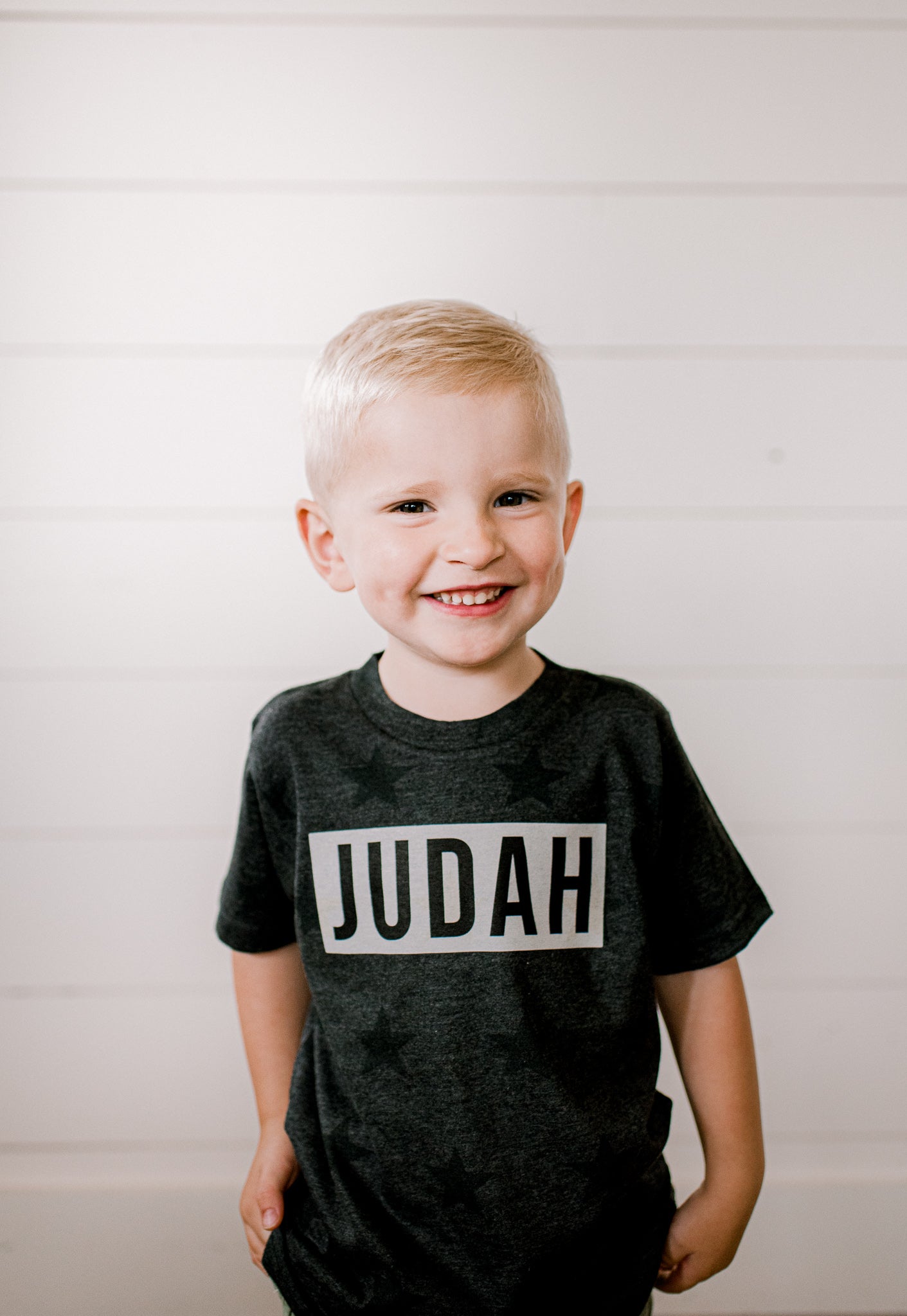 Customizable Black Star Name Block | Kids Tee-Youth - Tops - Tees-Sister Shirts-Sister Shirts, Cute & Custom Tees for Mama & Littles in Trussville, Alabama.
