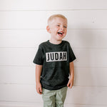 Customizable Black Star Name Block | Kids Tee-Youth - Tops - Tees-Sister Shirts-Sister Shirts, Cute & Custom Tees for Mama & Littles in Trussville, Alabama.