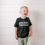 Customizable Black Star Name Block | Kids Tee-Youth - Tops - Tees-Sister Shirts-Sister Shirts, Cute & Custom Tees for Mama & Littles in Trussville, Alabama.